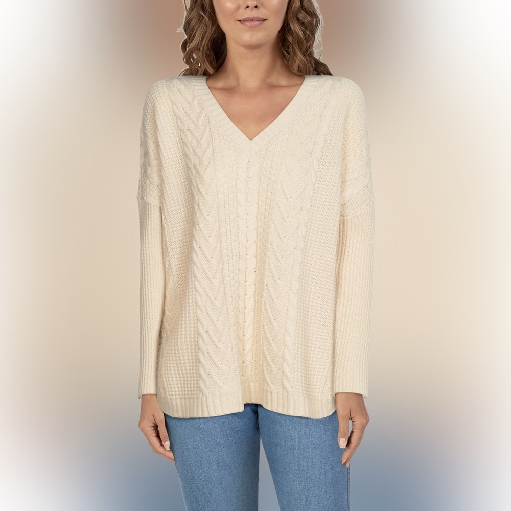Cream While Sweater